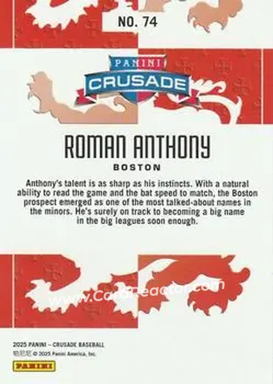 Back of Roman Anthony