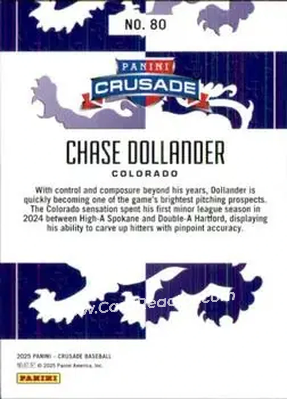 Back of Chase Dollander