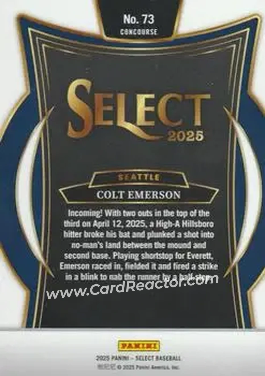 Back of Colt Emerson