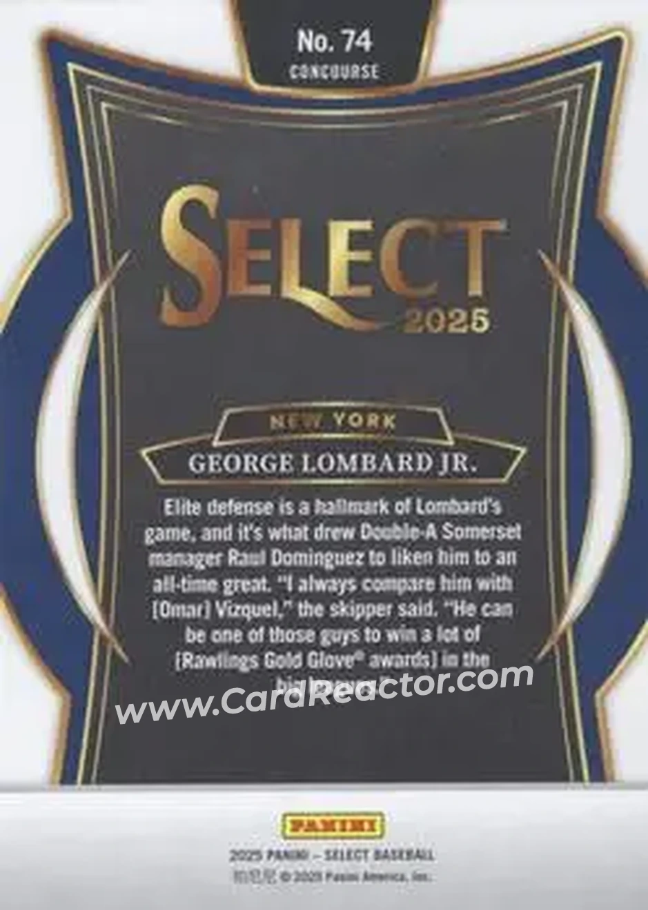 Back of George Lombard Jr.