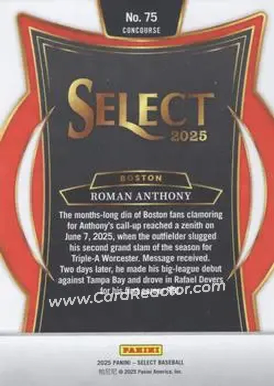 Back of Roman Anthony