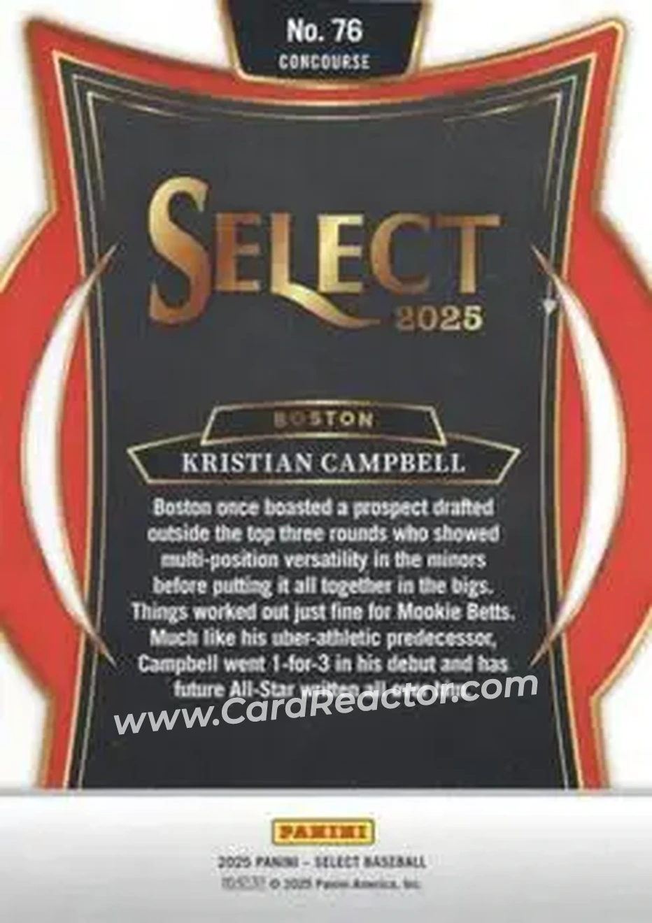 Back of Kristian Campbell