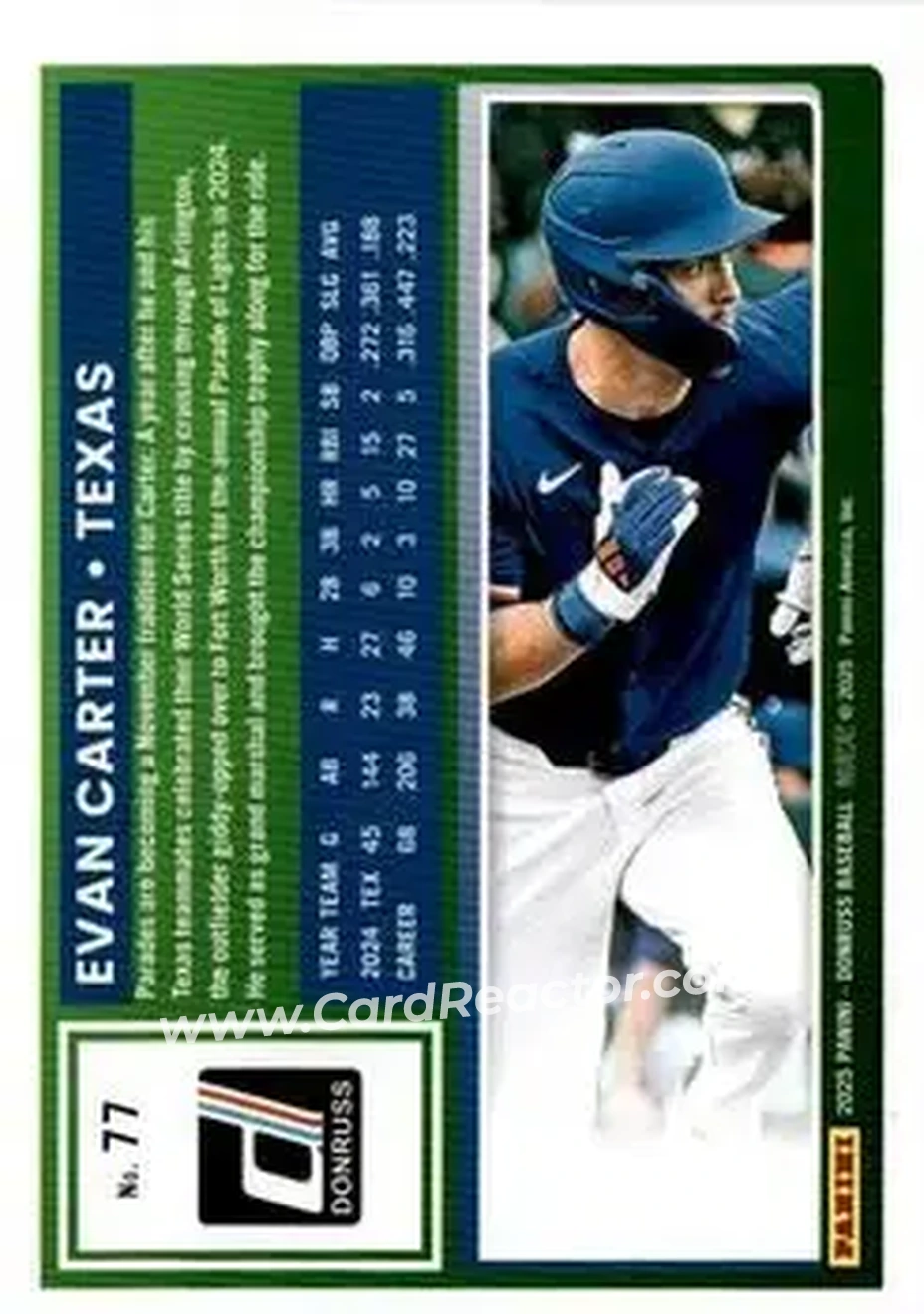 Back of Evan Carter