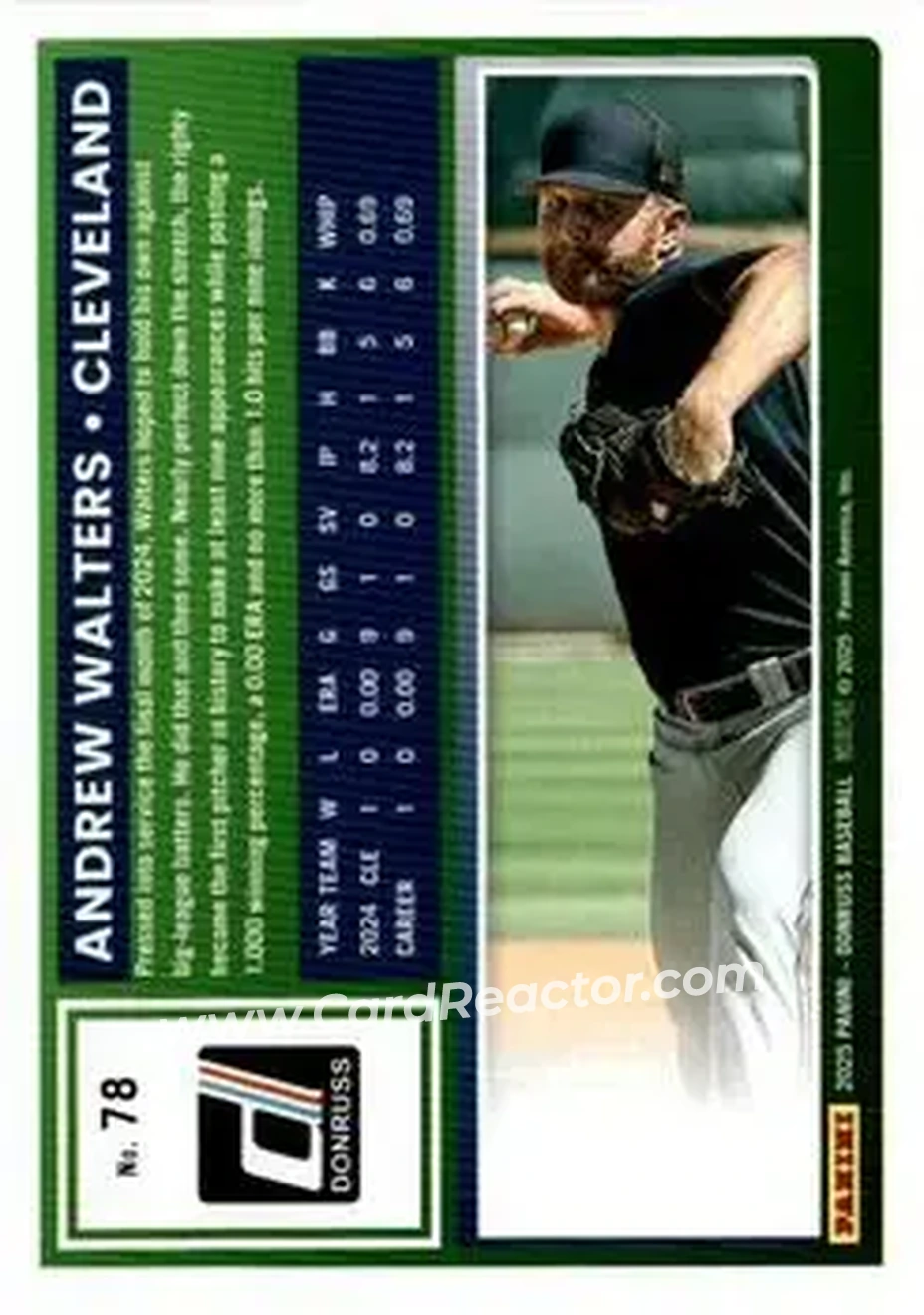 Back of Andrew Walters