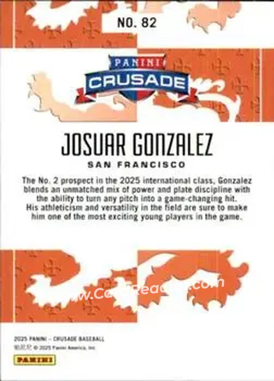 Back of Josuar Gonzalez