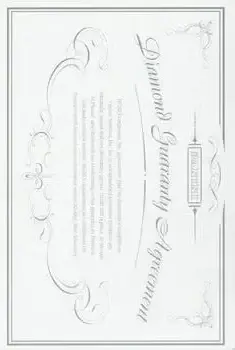 2025 Panini Flawless - Single Promos #NNO - Diamond Guarantee Agreement COA - Front