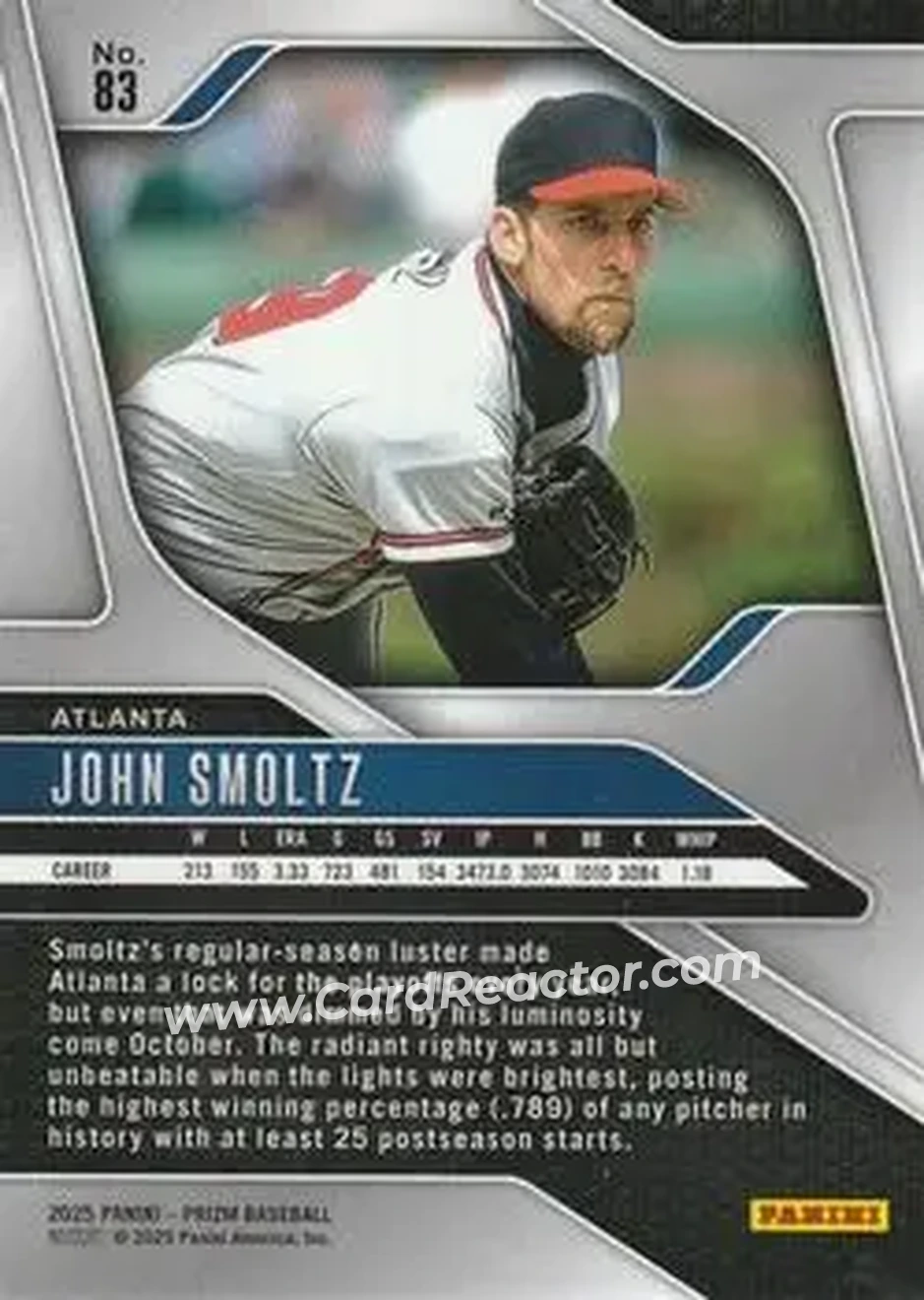 Back of John Smoltz