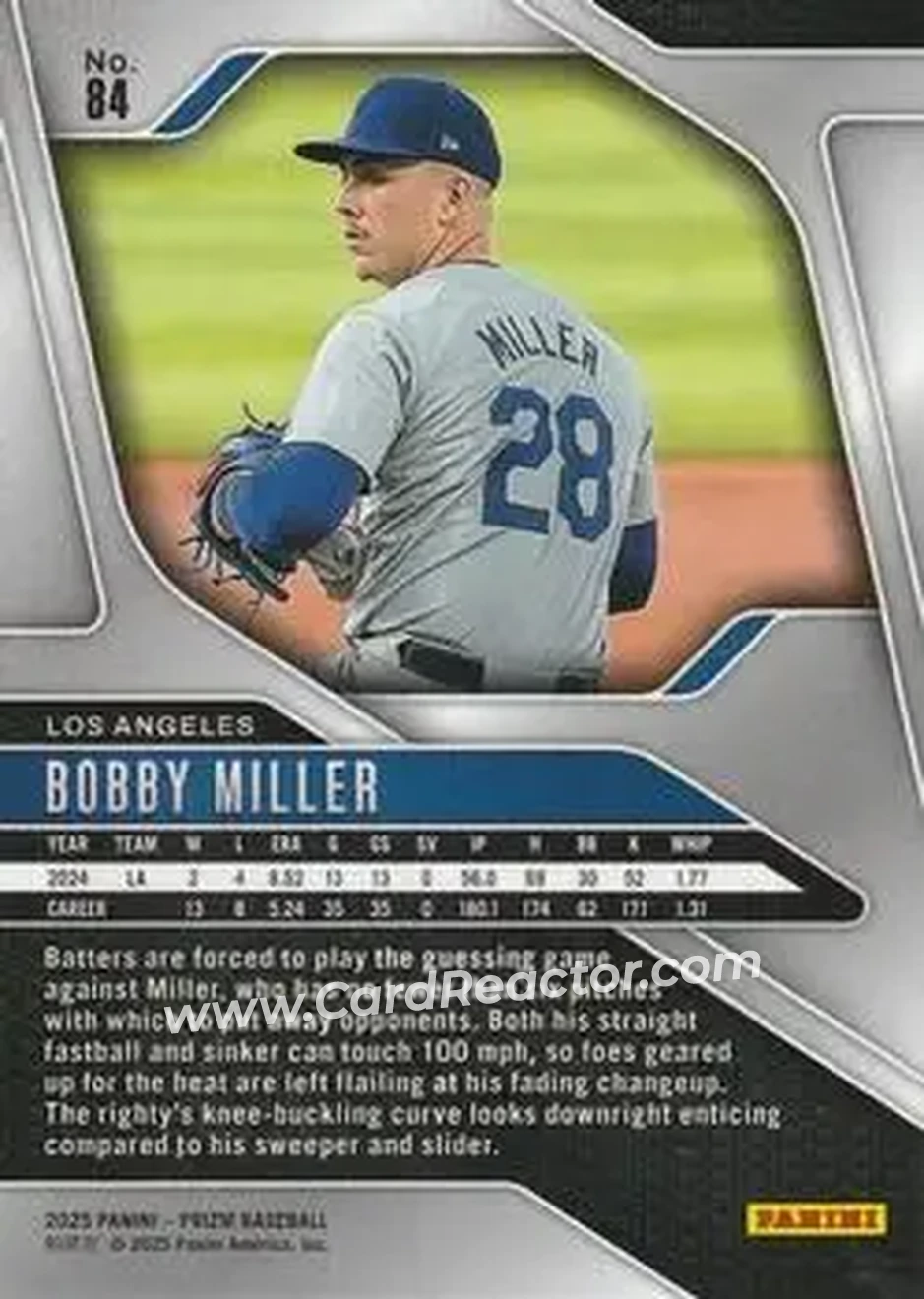 Back of Bobby Miller