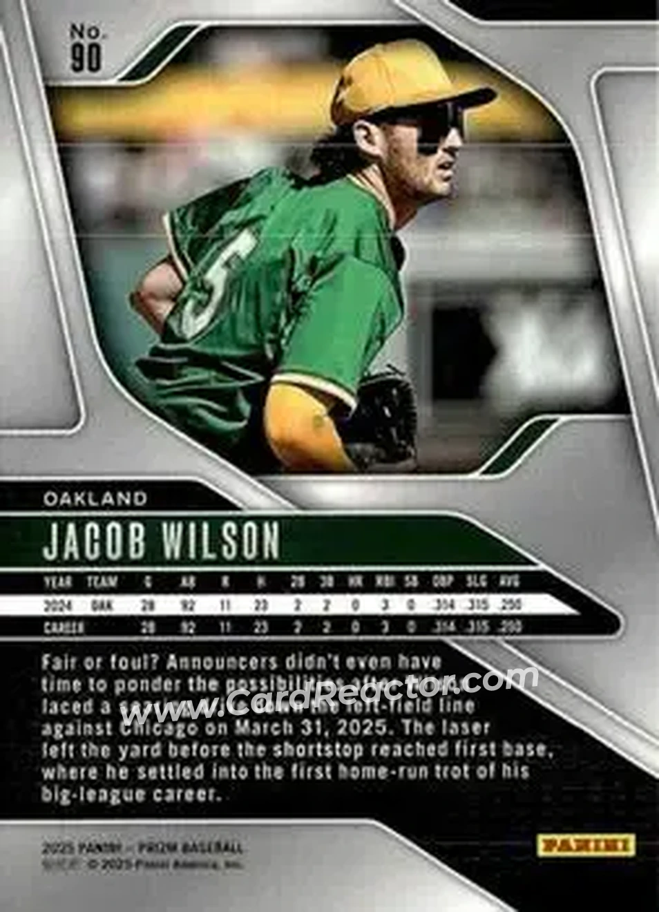 Back of Jacob Wilson