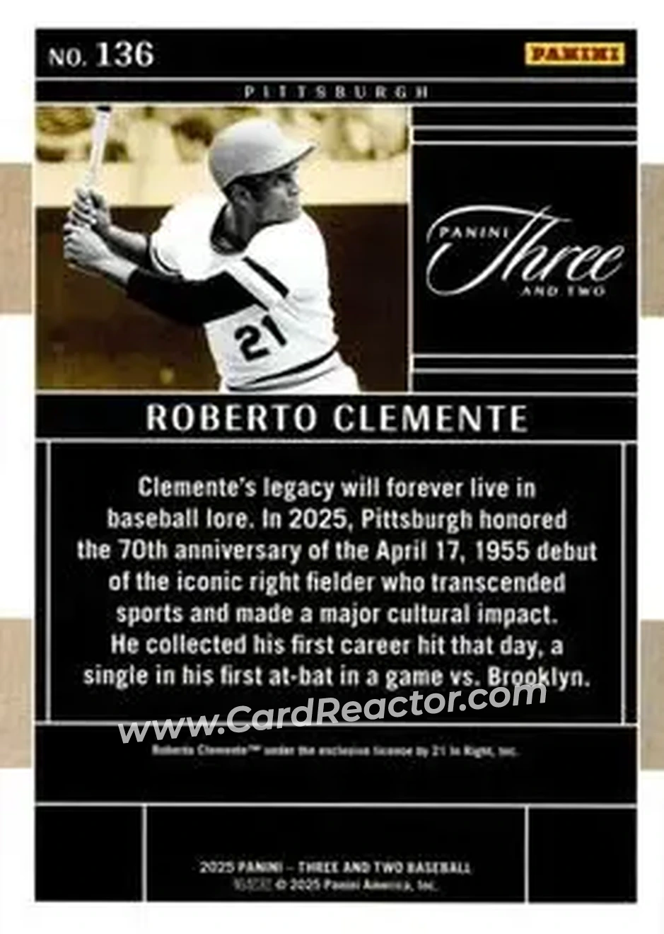 Back of Bob Clemente