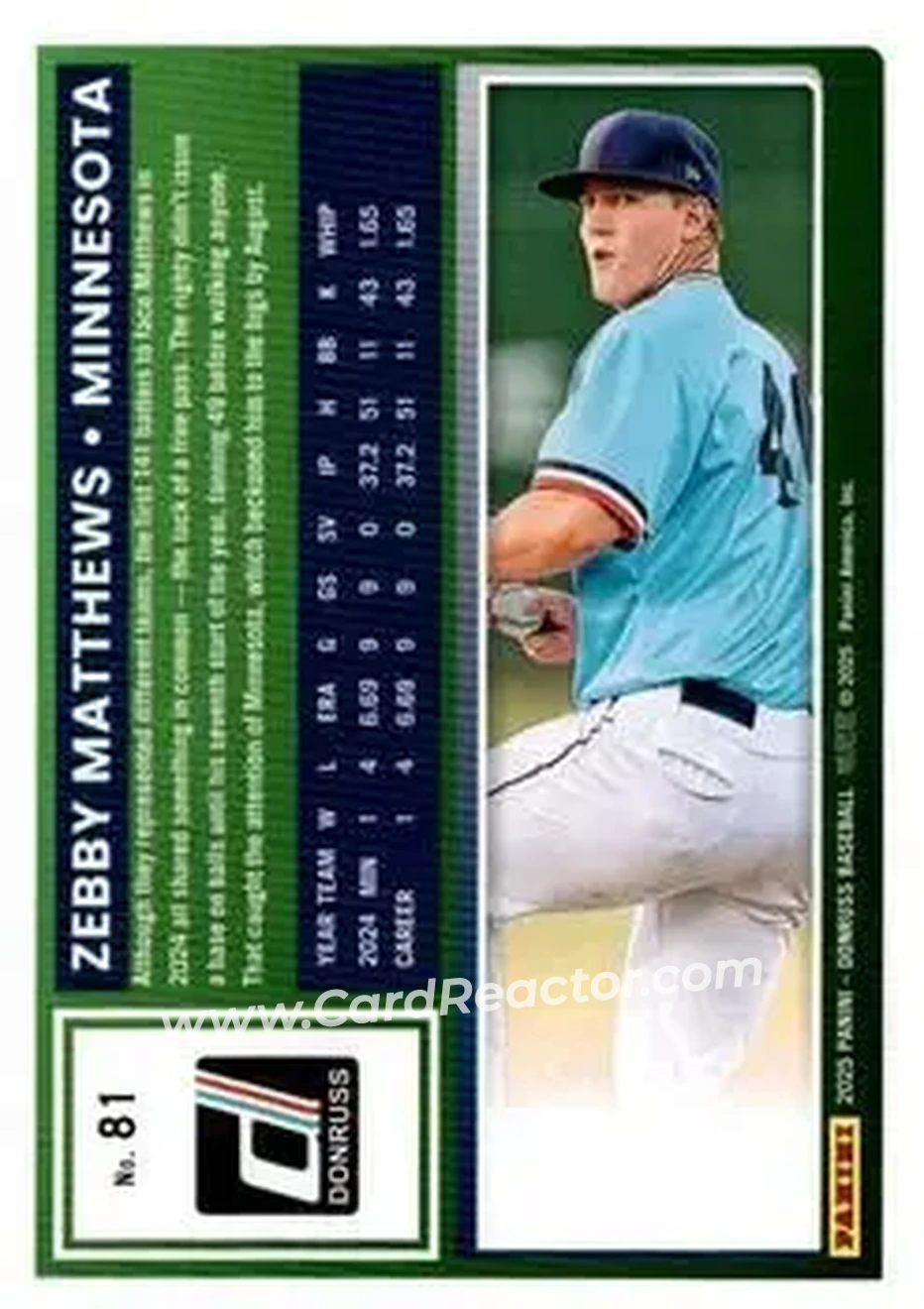 Back of Zebby Matthews