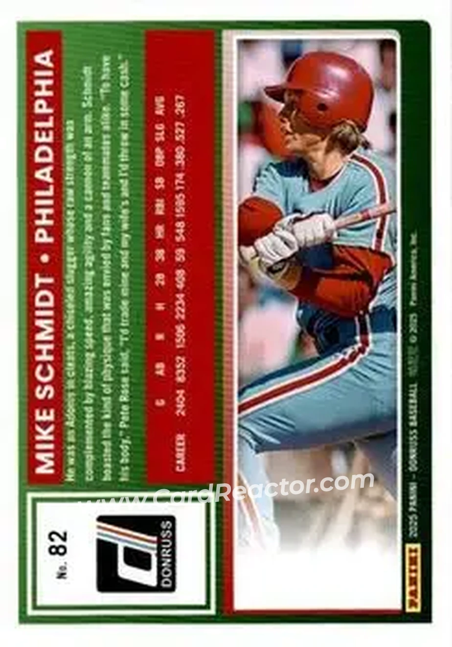Back of Mike Schmidt