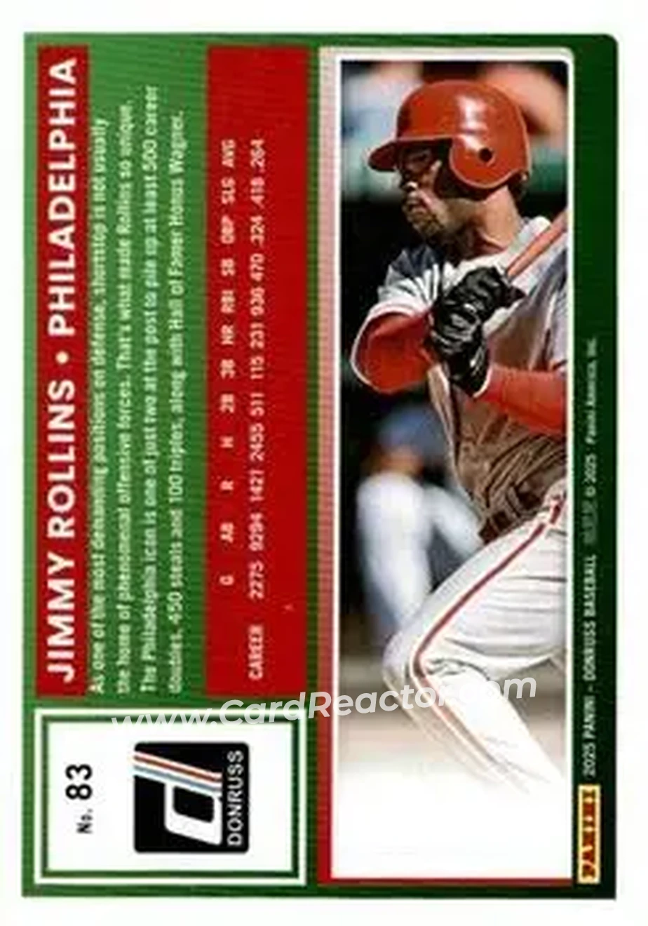 Back of Jimmy Rollins