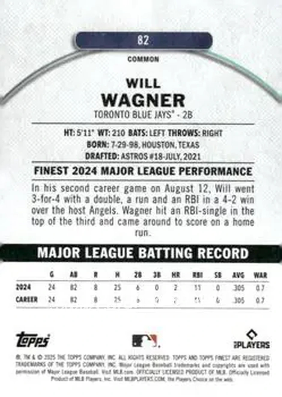 Back of Will Wagner