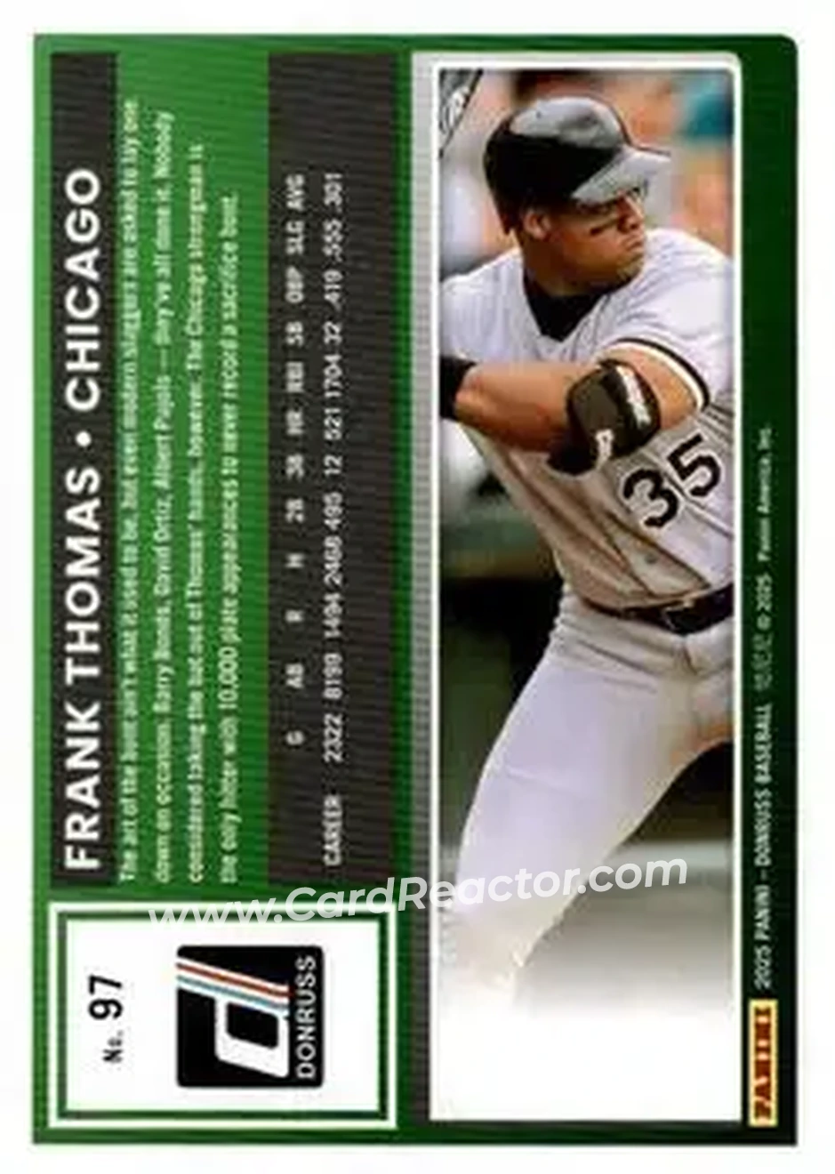 Back of Frank Thomas