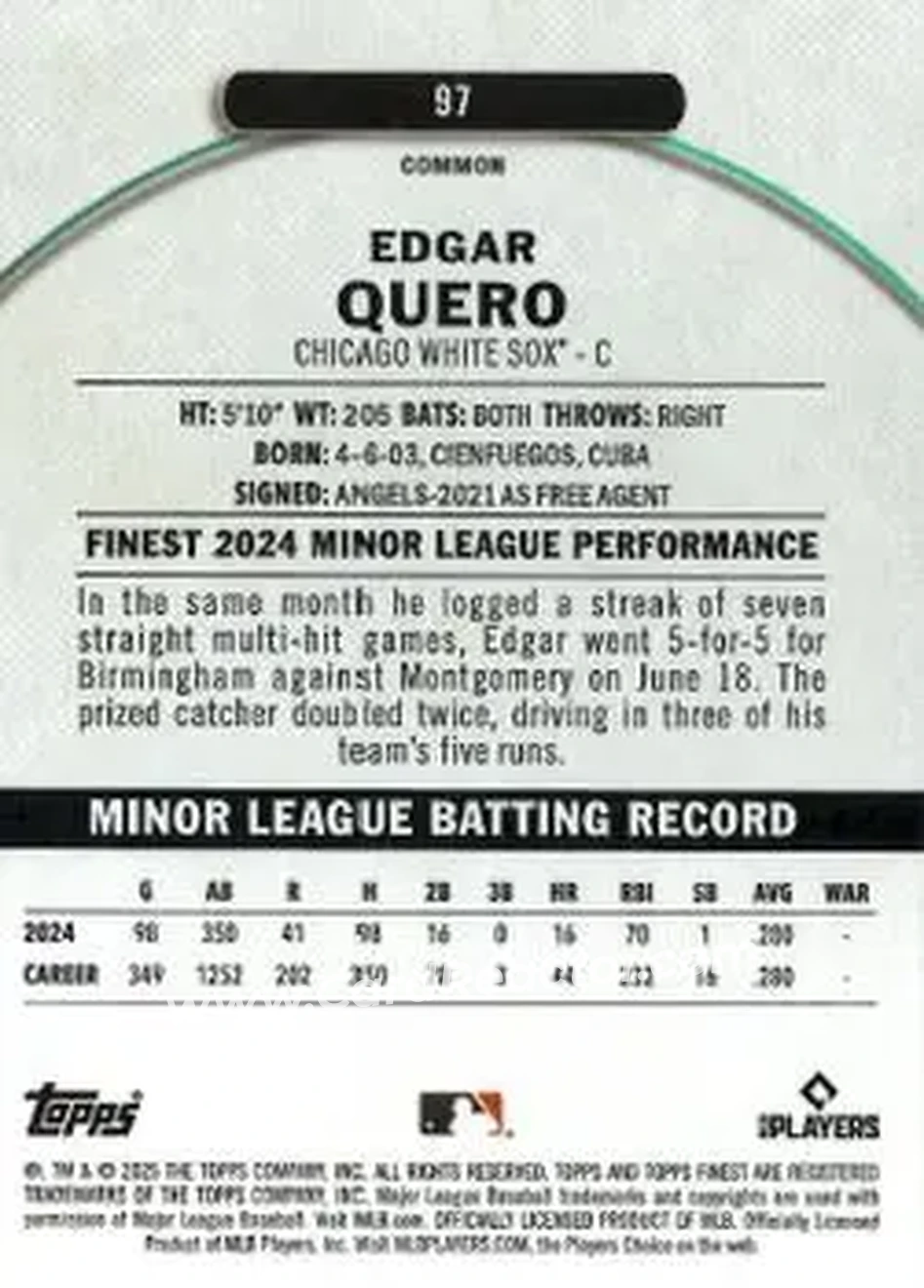 Back of Edgar Quero