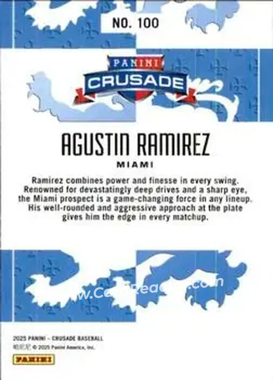 Back of Agustín Ramírez