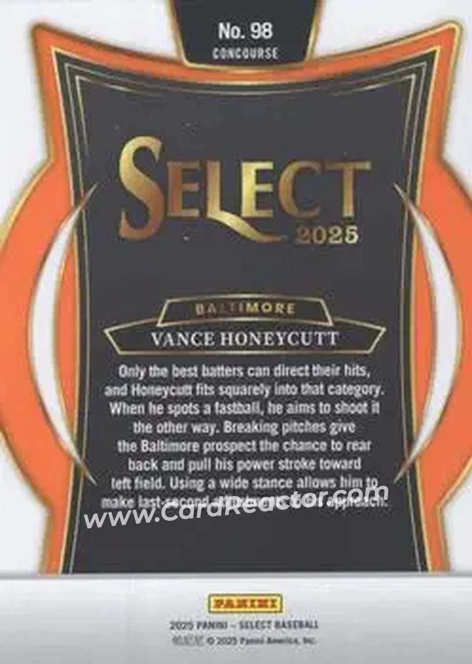 Back of Vance Honeycutt
