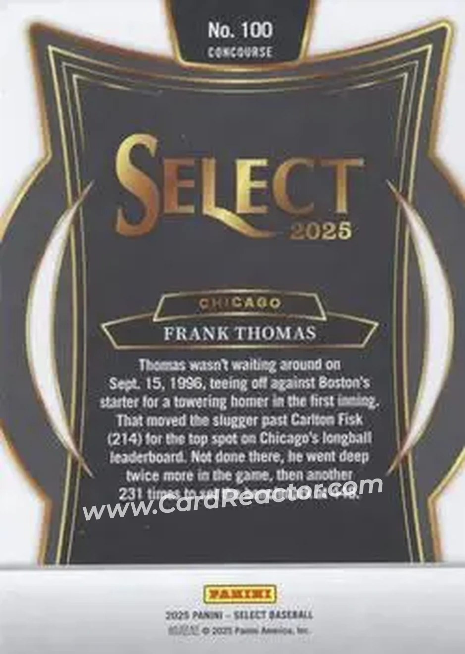 Back of Frank Thomas