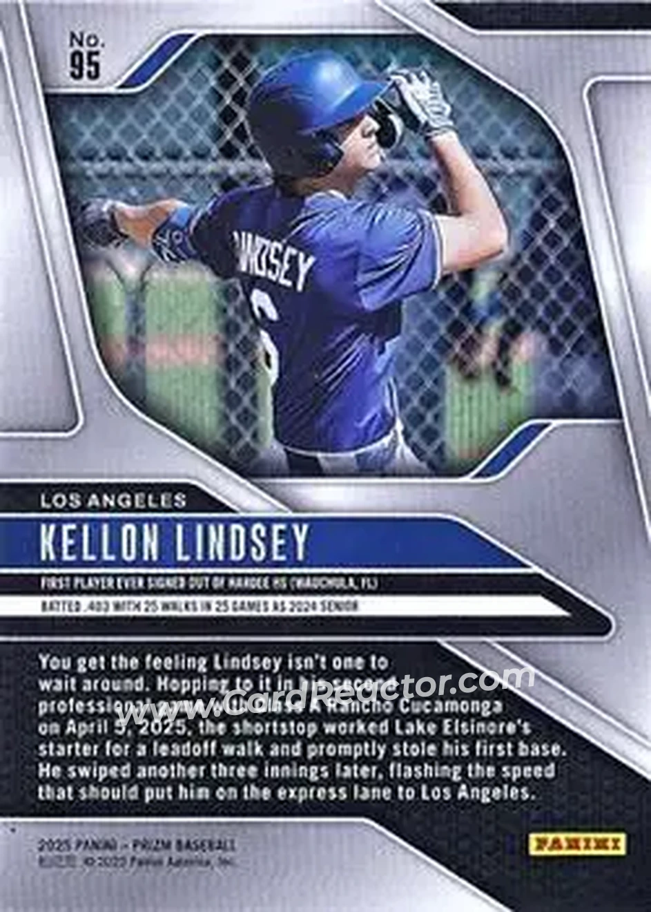 Back of Kellon Lindsey