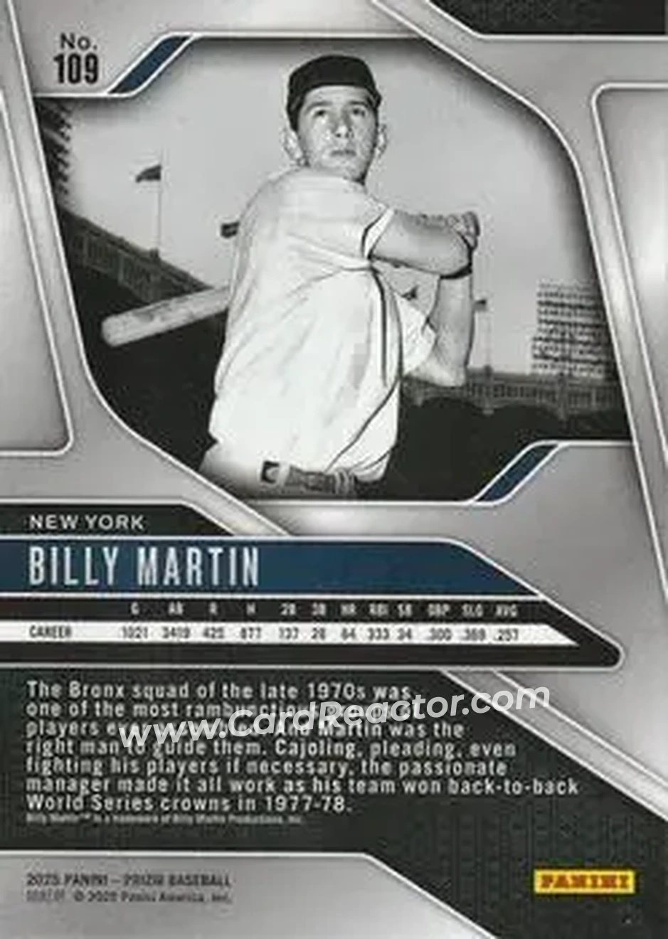 Back of Billy Martin