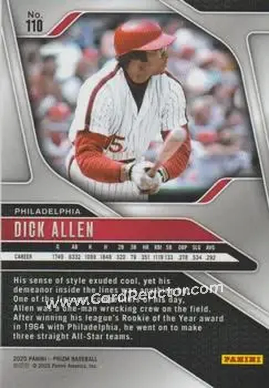 Back of Richie Allen