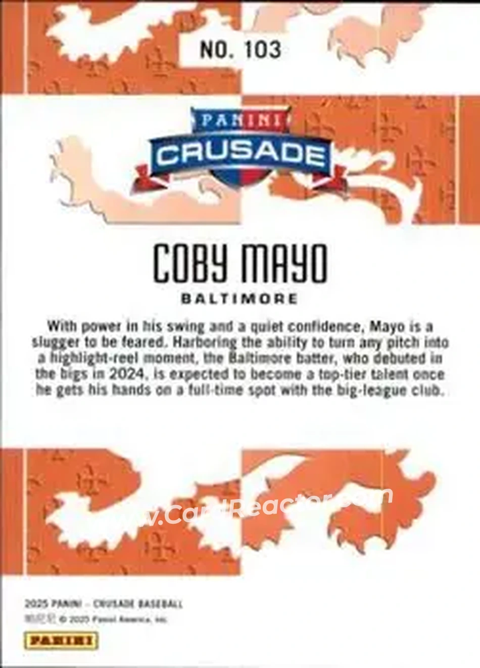 Back of Coby Mayo