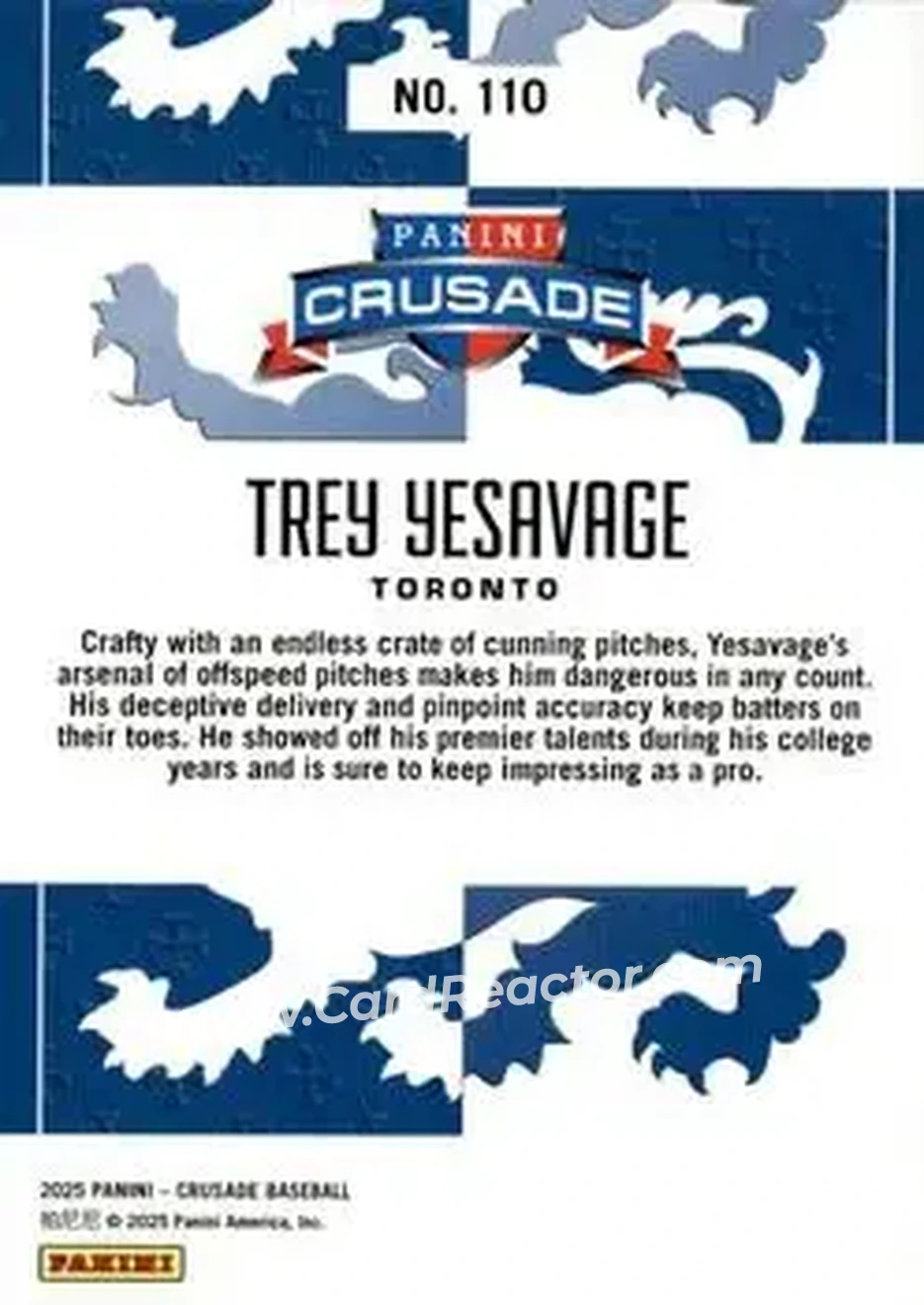 Back of Trey Yesavage