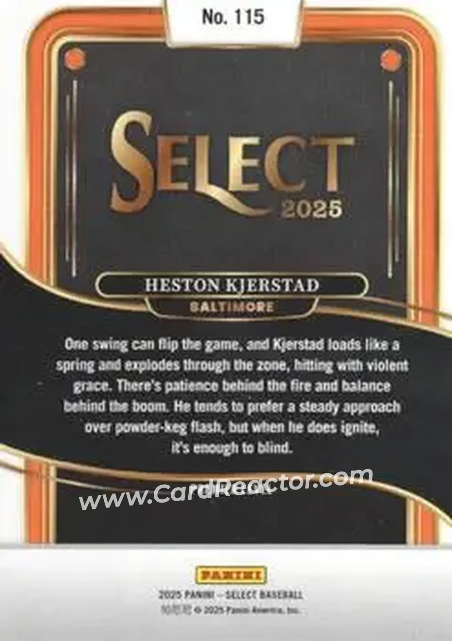 Back of Heston Kjerstad