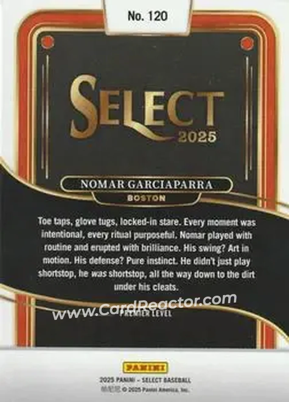 Back of Nomar Garciaparra