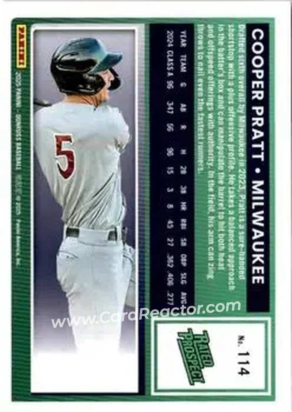 Back of Cooper Pratt