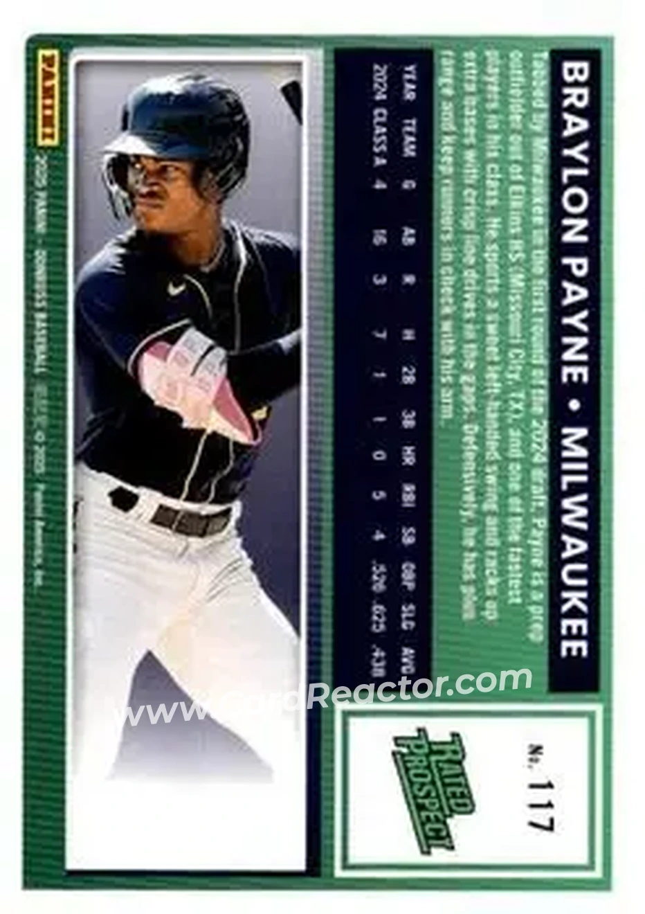 Back of Braylon Payne