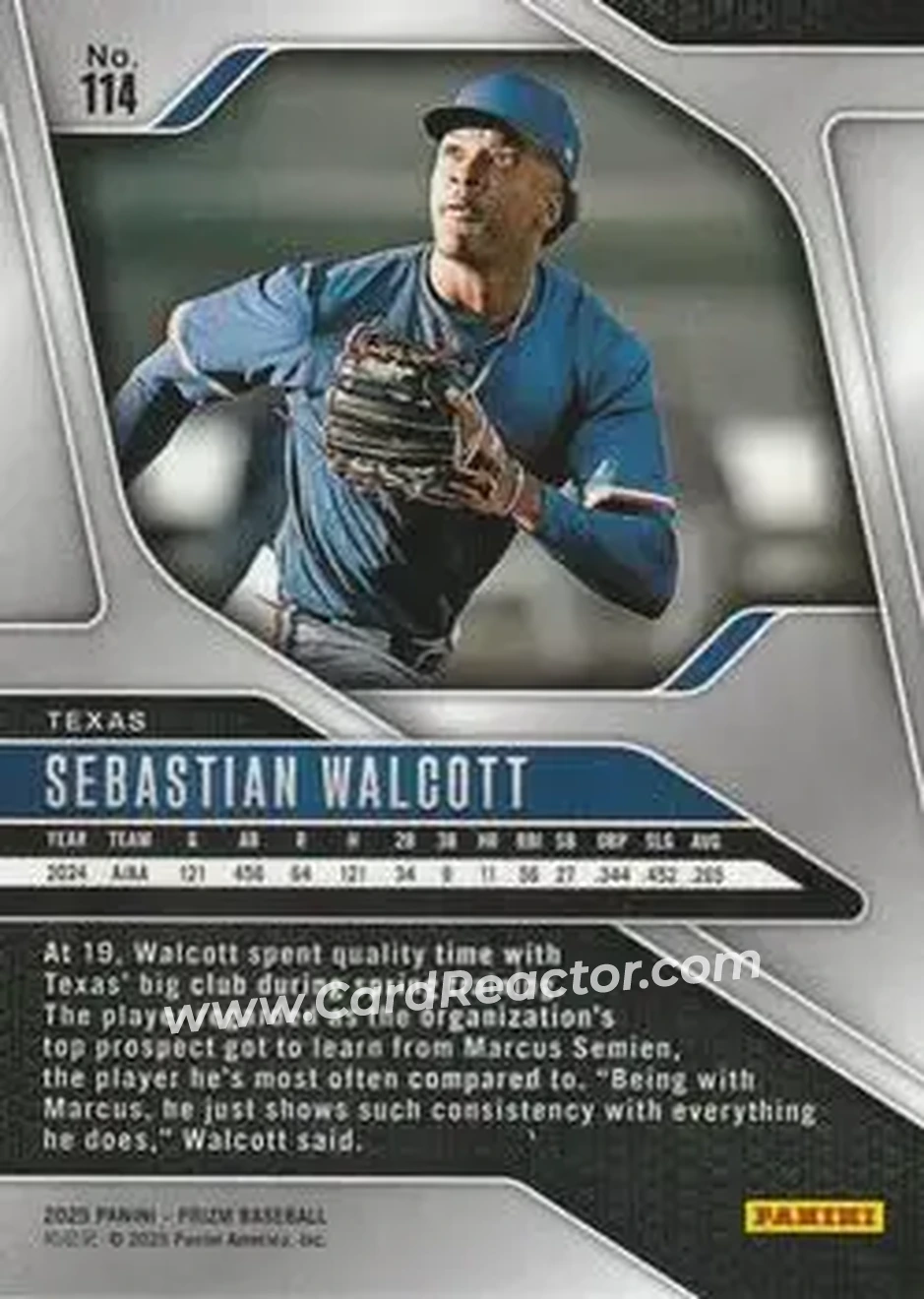 Back of Sebastian Walcott