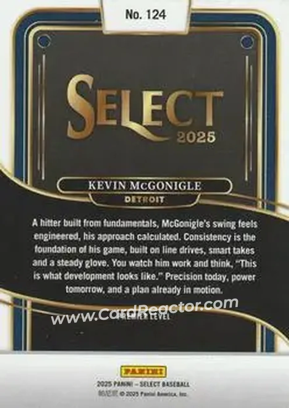 Back of Kevin McGonigle
