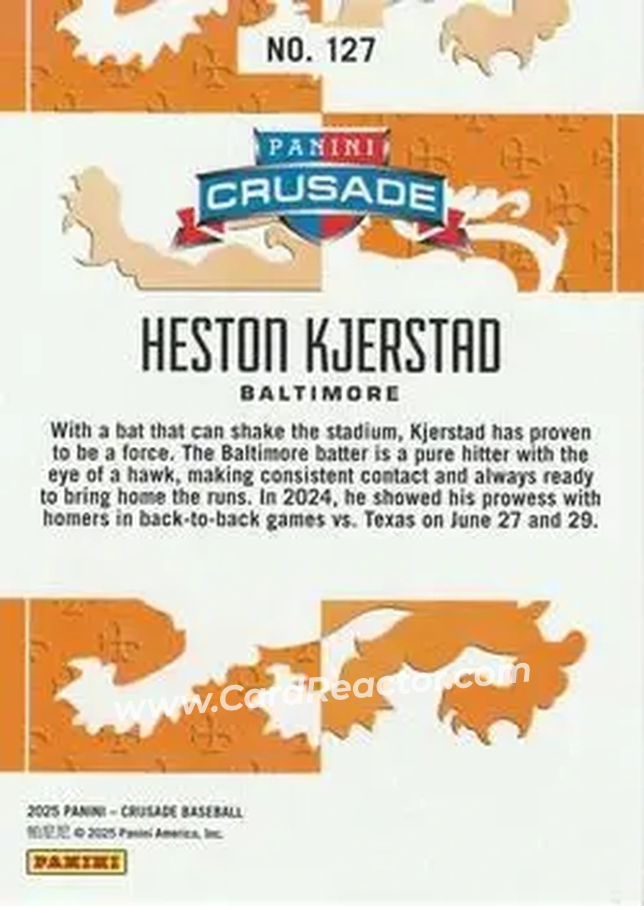 Back of Heston Kjerstad