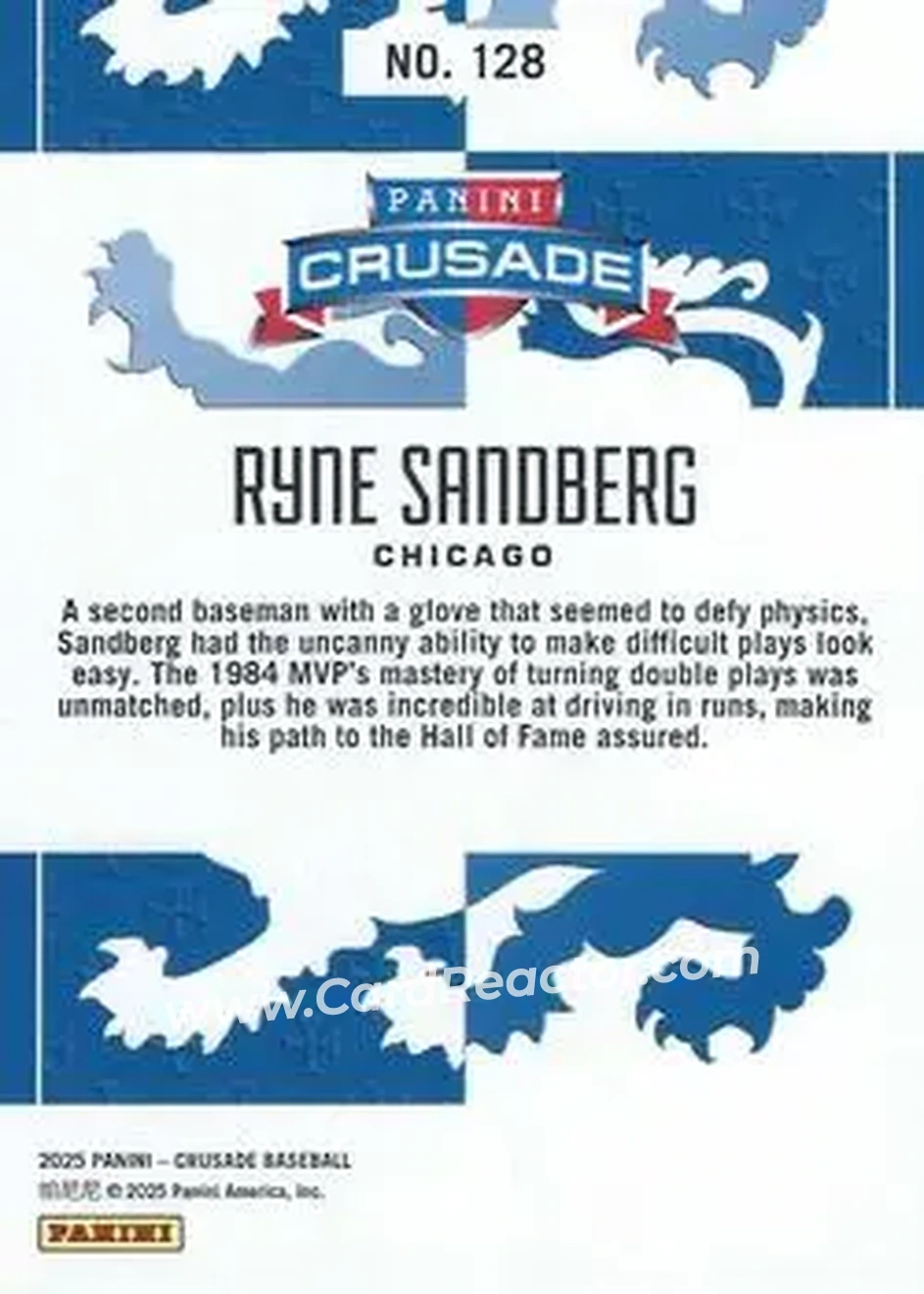 Back of Ryne Sandberg