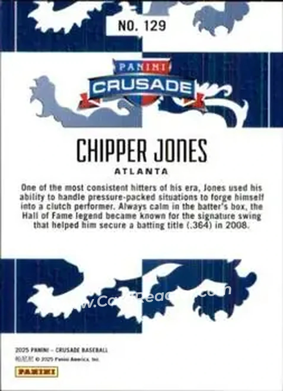 Back of Chipper Jones