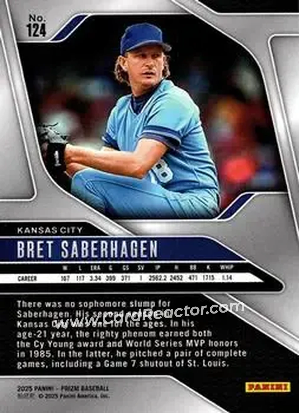 Back of Bret Saberhagen