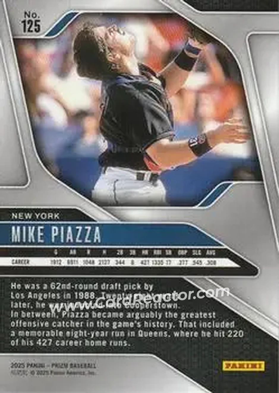 Back of Mike Piazza