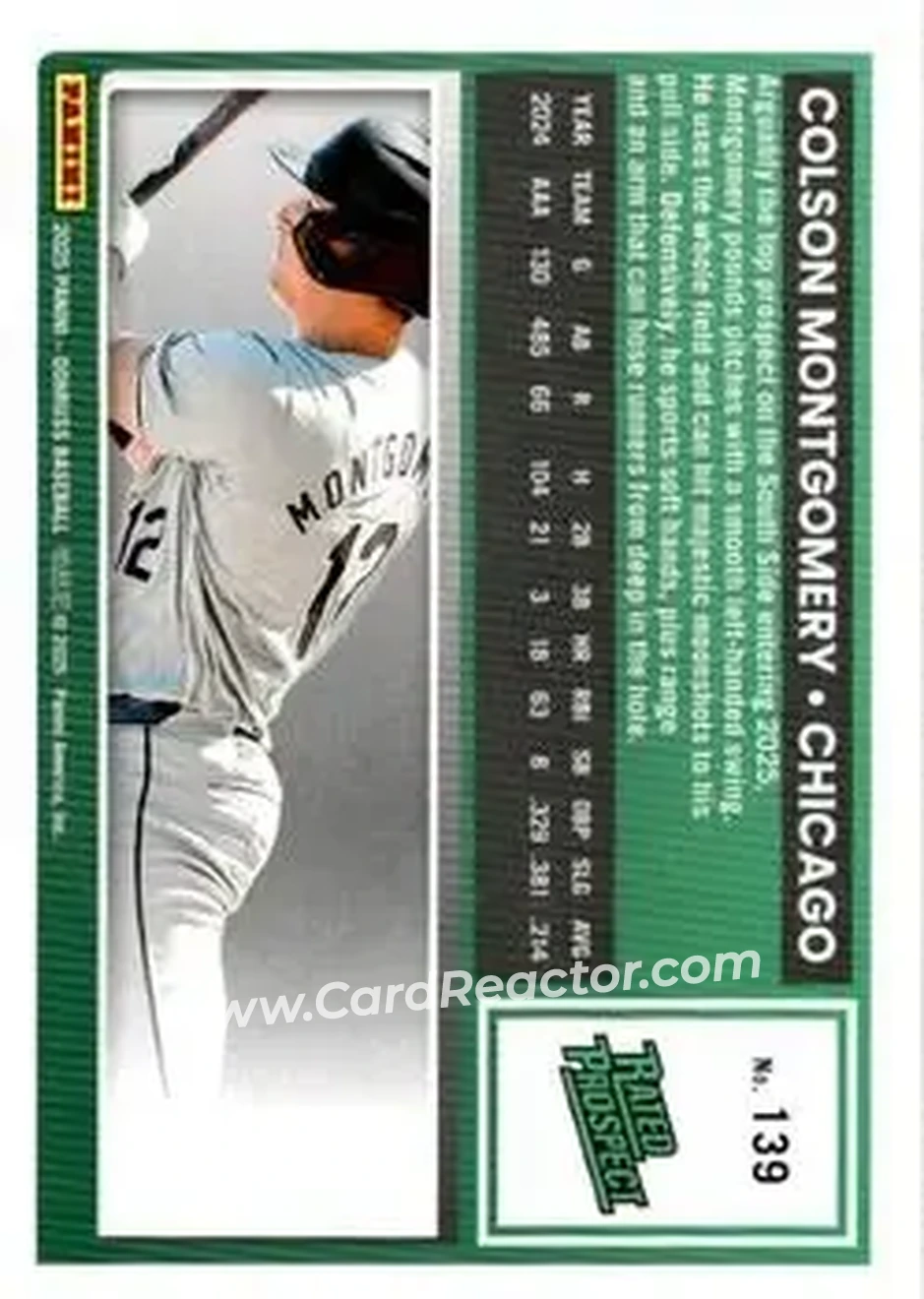 Back of Colson Montgomery