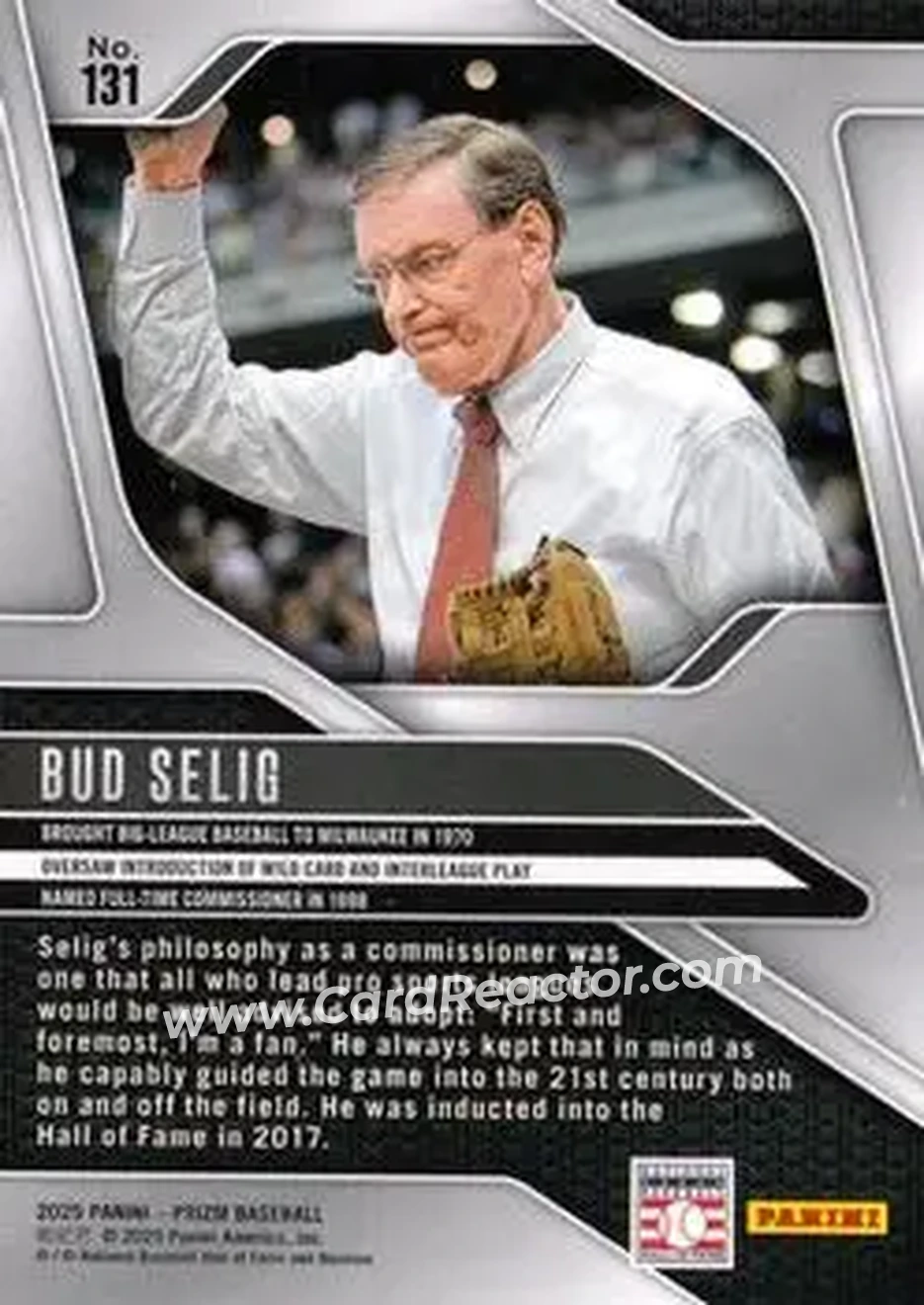 Back of Bud Selig