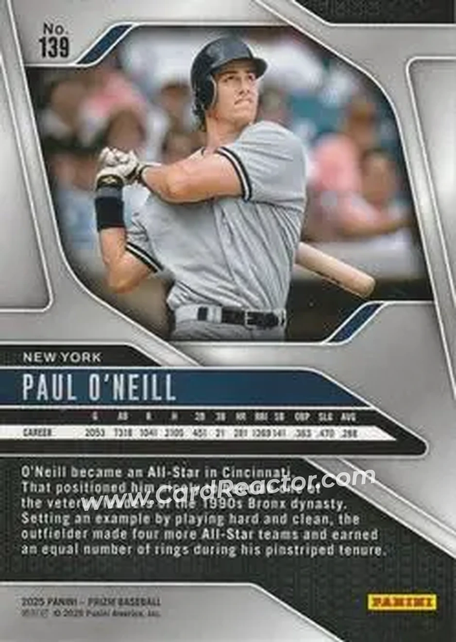 Back of Paul O'Neill