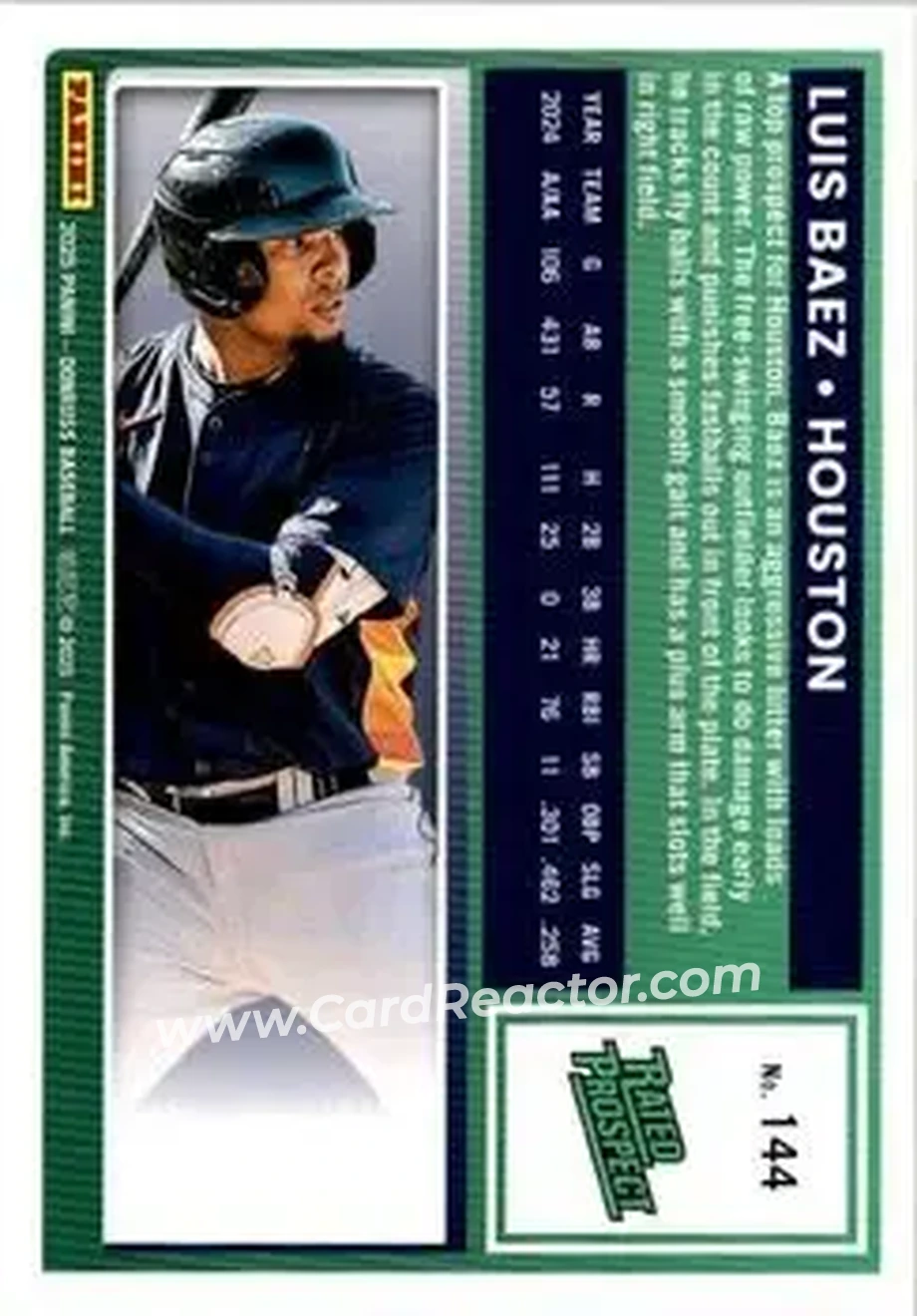 Back of Luis Baez