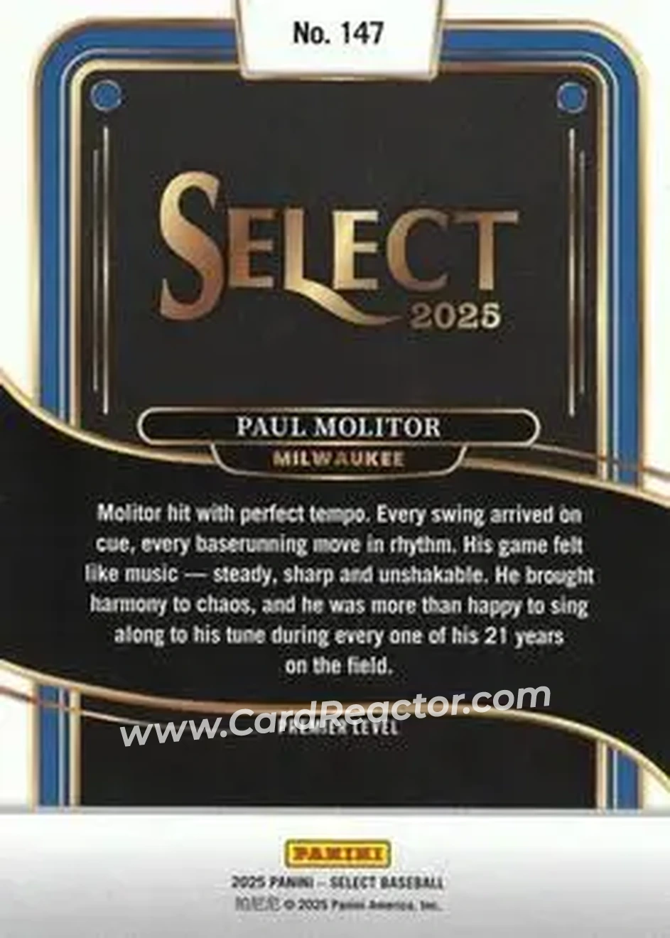 Back of Paul Molitor