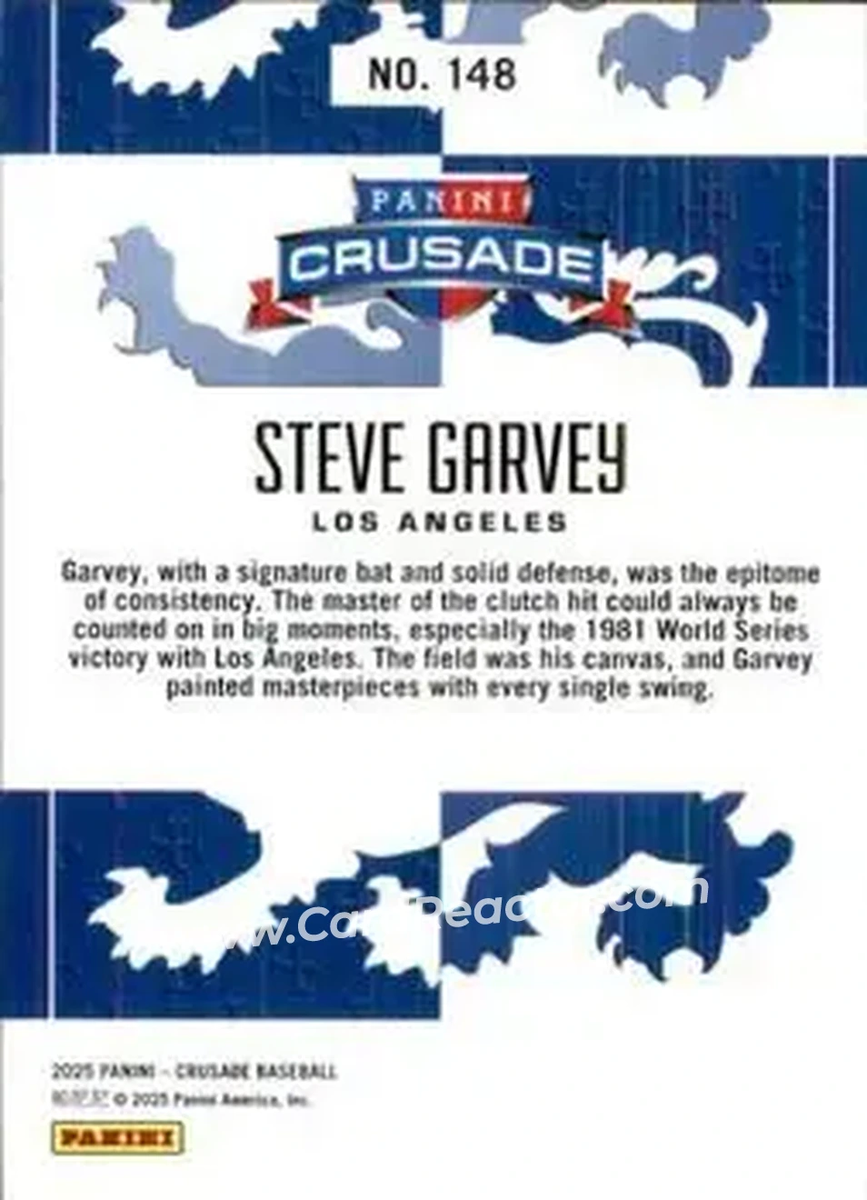 Back of Steve Garvey