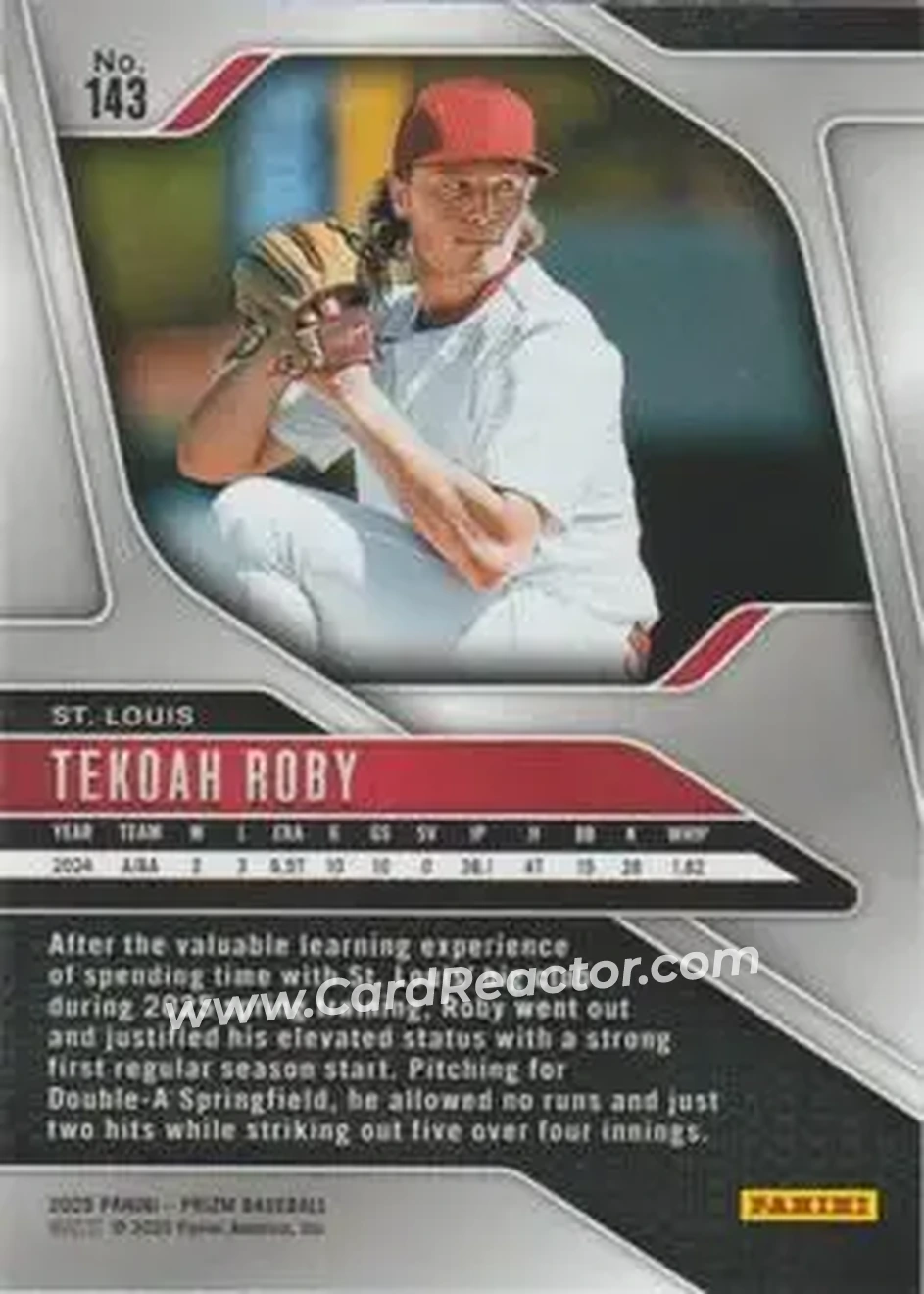 Back of Tekoah Roby
