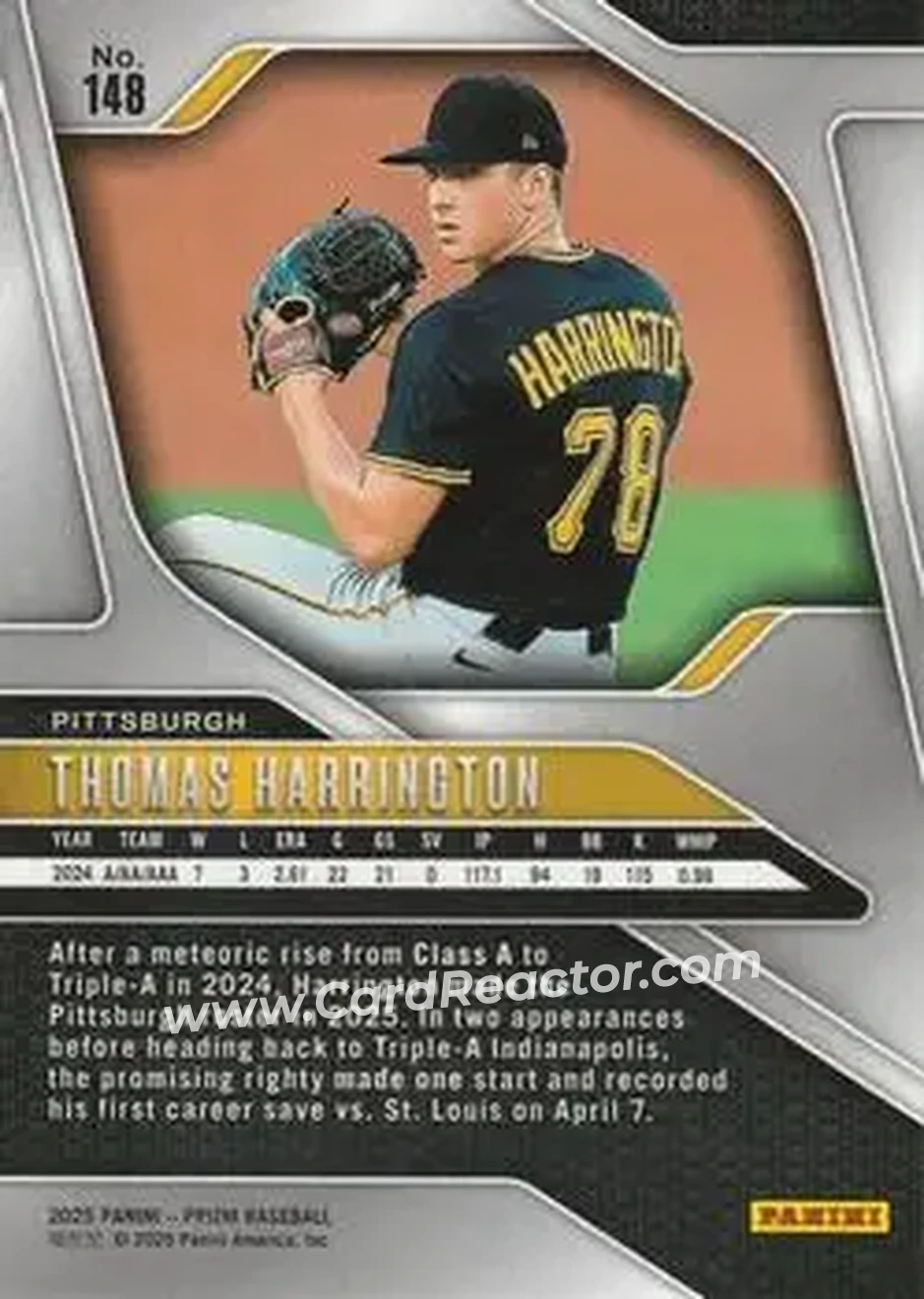 Back of Thomas Harrington