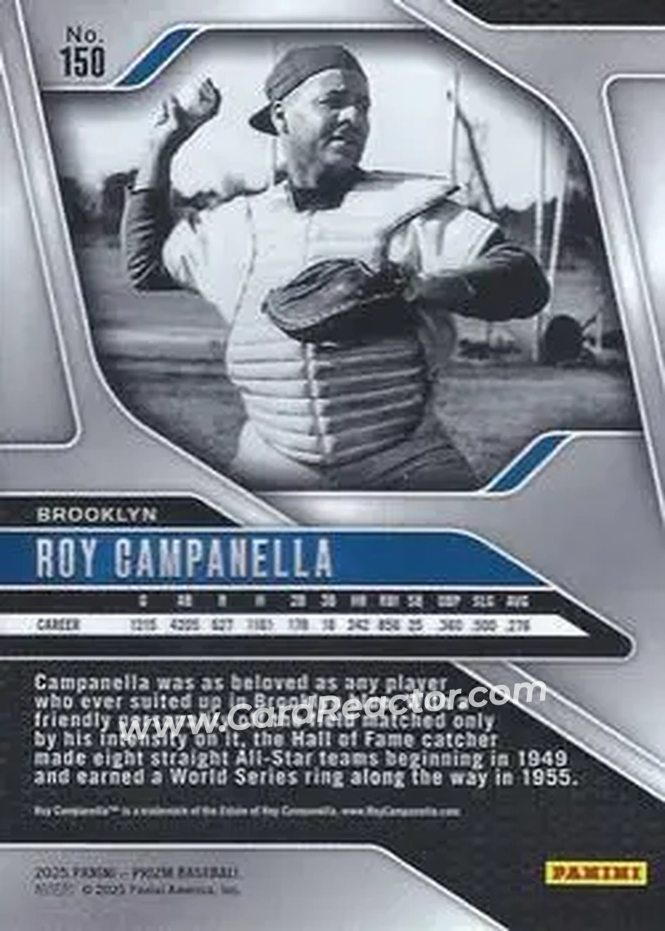 Back of Roy Campanella