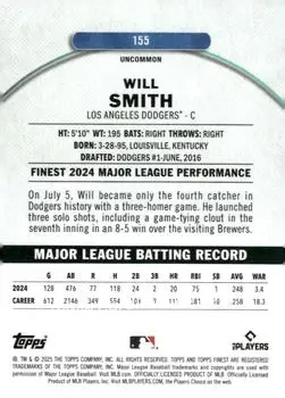 Back of Will Smith
