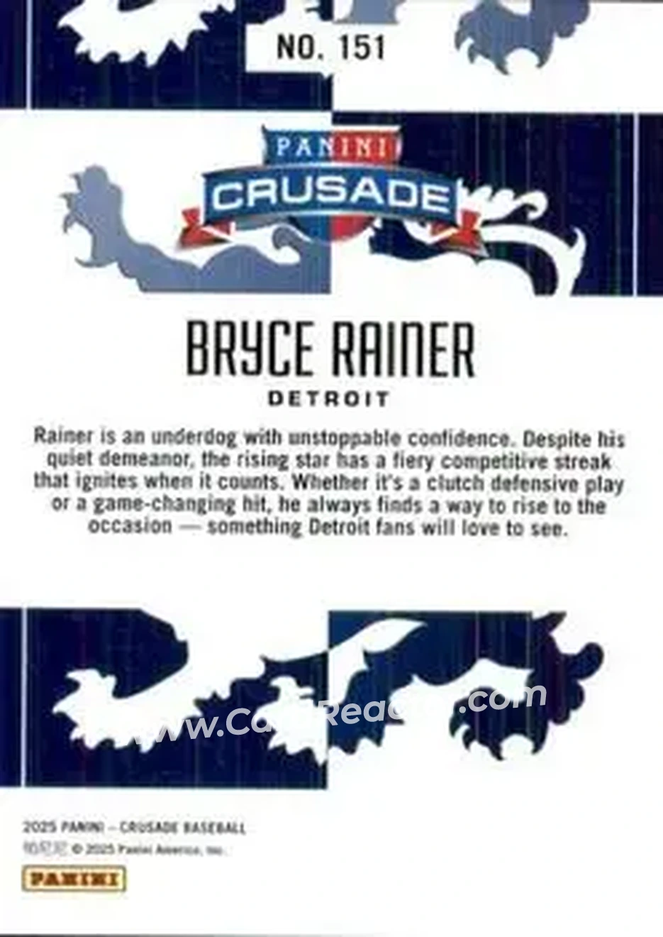 Back of Bryce Rainer